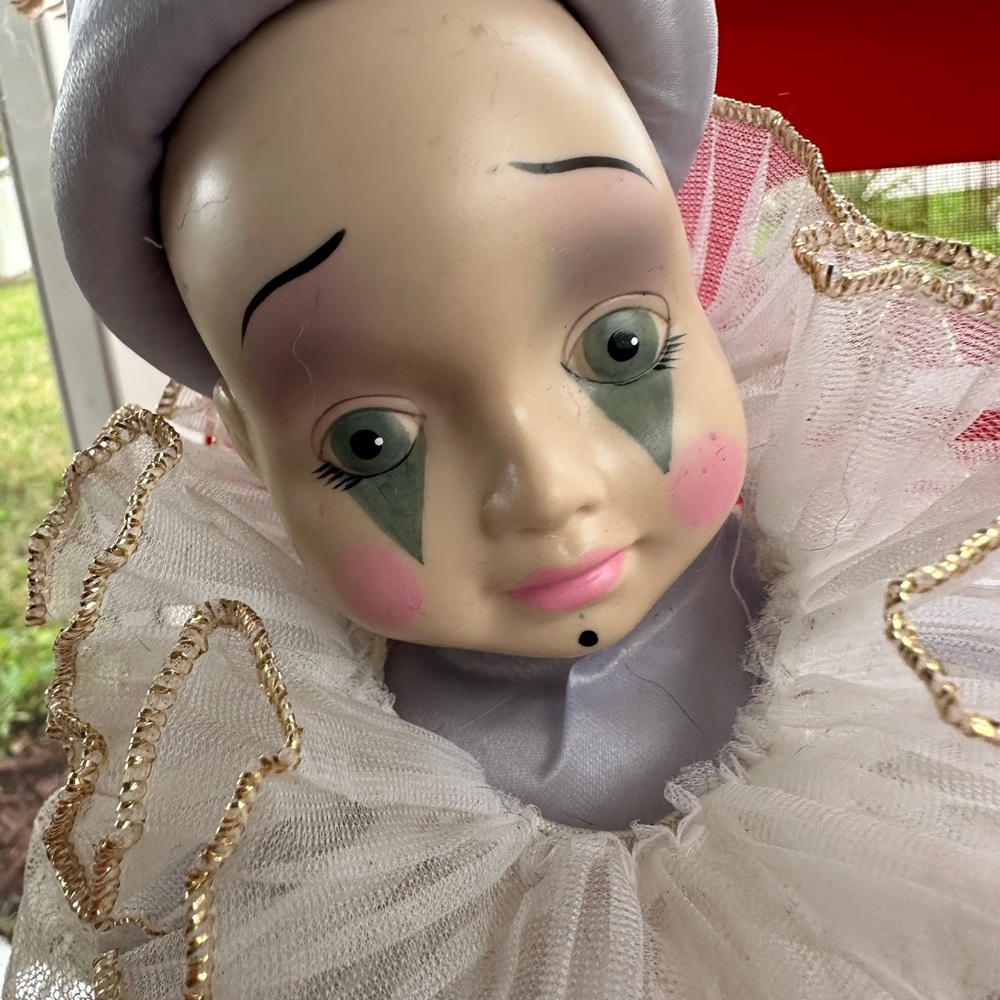 Box full of vintage dolls collectible